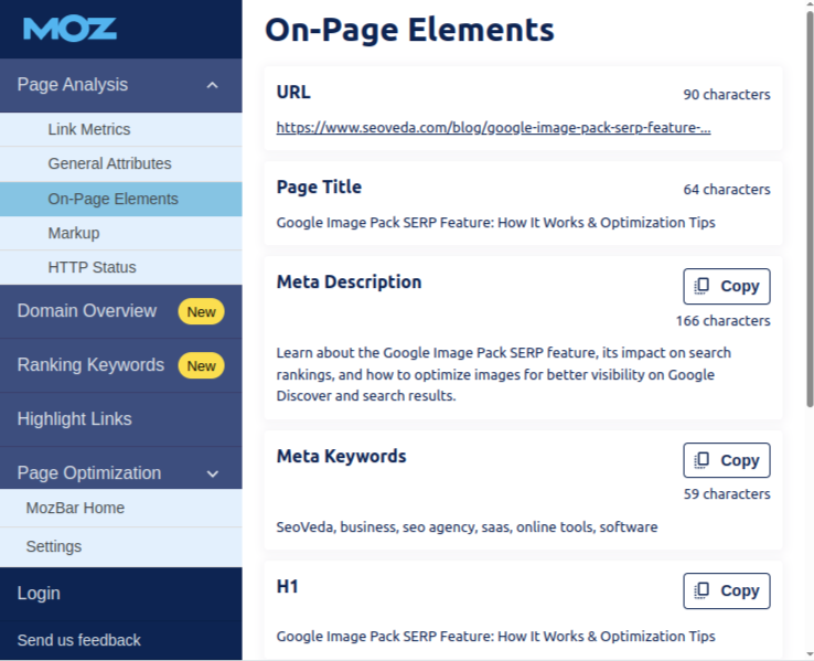 Mozbar Extension