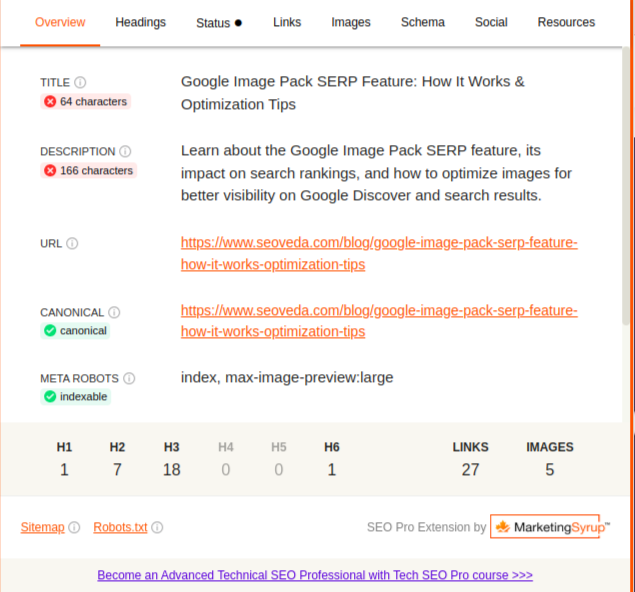 SEO Pro Extension