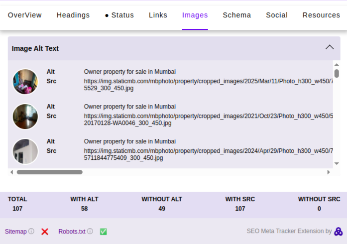 Seoveda Image Attributes