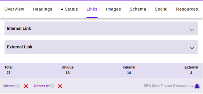 SEOVeda Internal and External Links